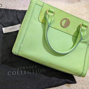 Versace Collection Patent Leather Handbag